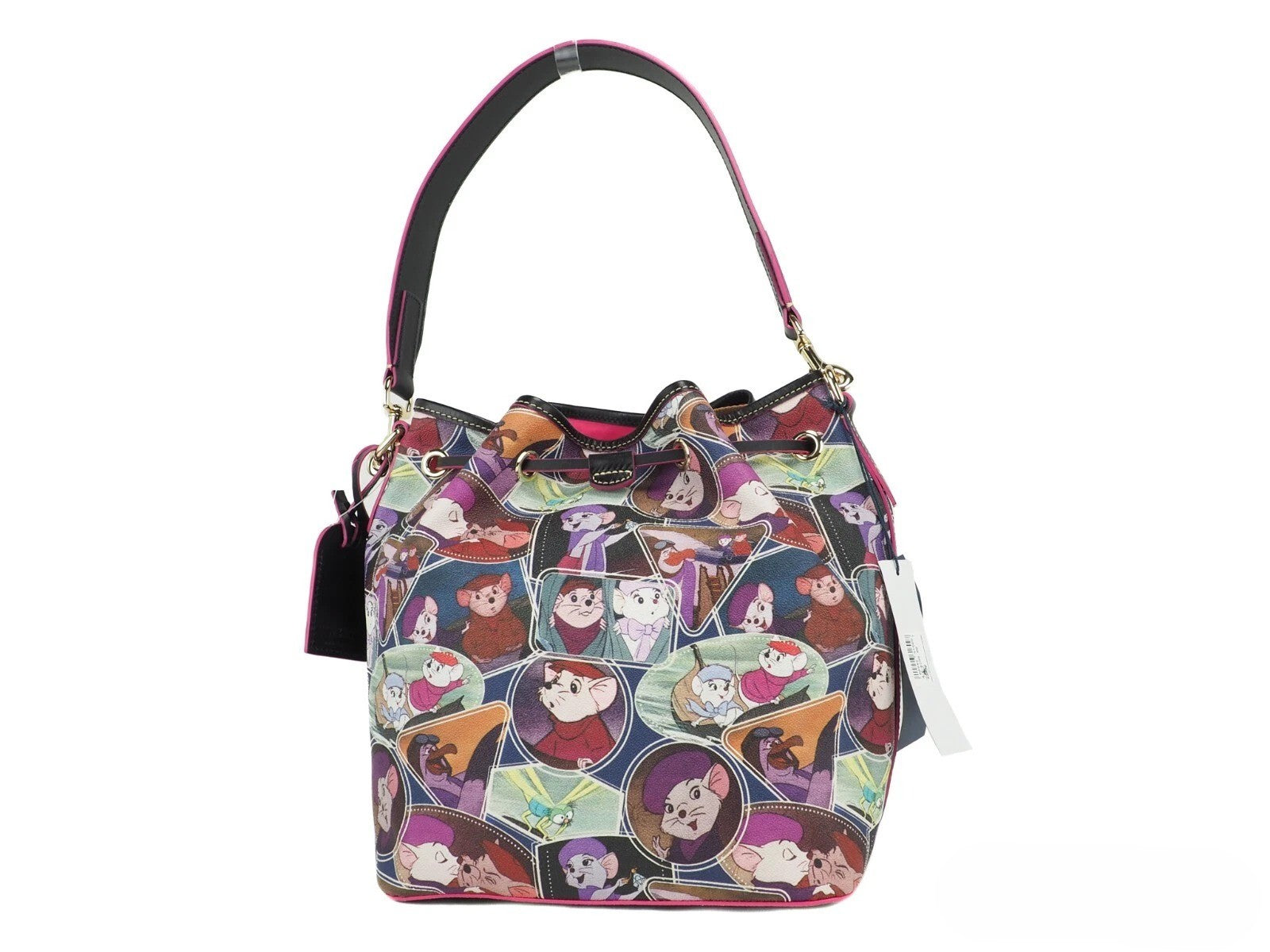 حقيبة كتف دلو برباط من Dooney & Bourke Disney The Rescuers