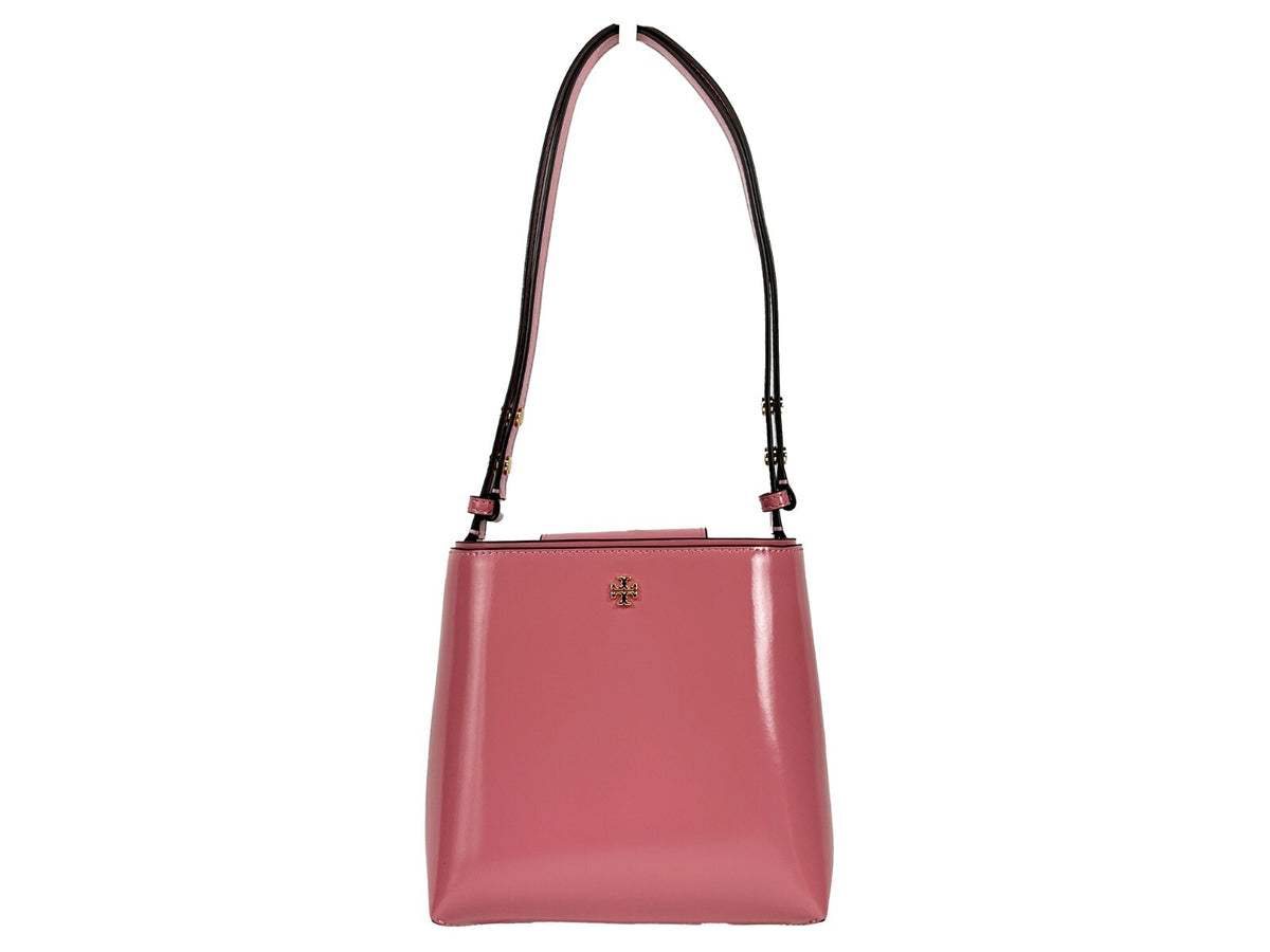 Tory Burch Patent Emerson Small Bucket Bag Purse