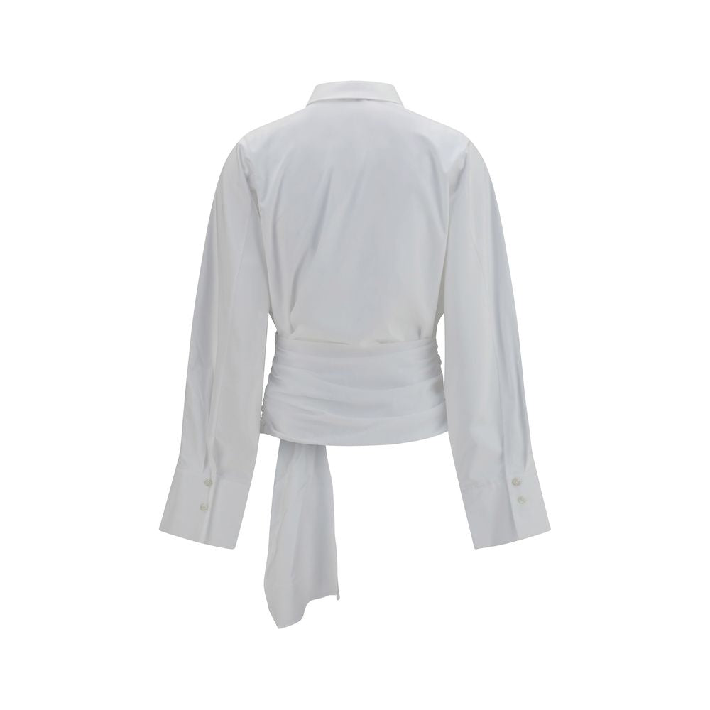 7FOR White Cotton Dress Shirt