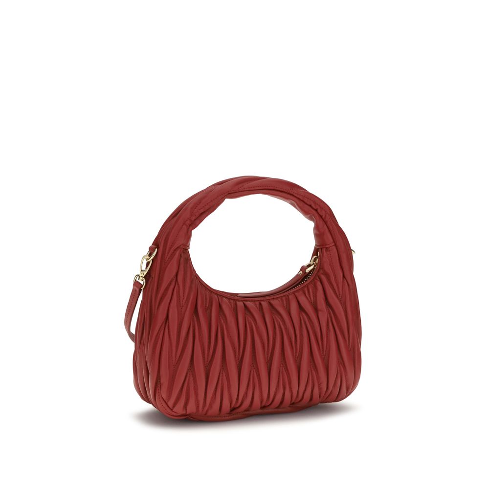 Miu Miu Red Calf Leather Bos Taurus Shoulder Bag