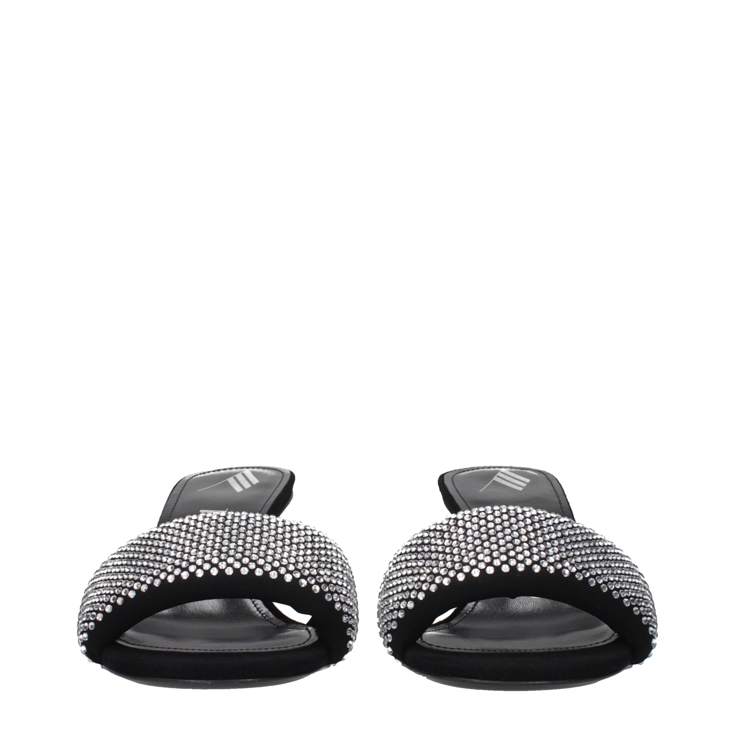 Prada Black Fabric Stiletto Heel Sandals