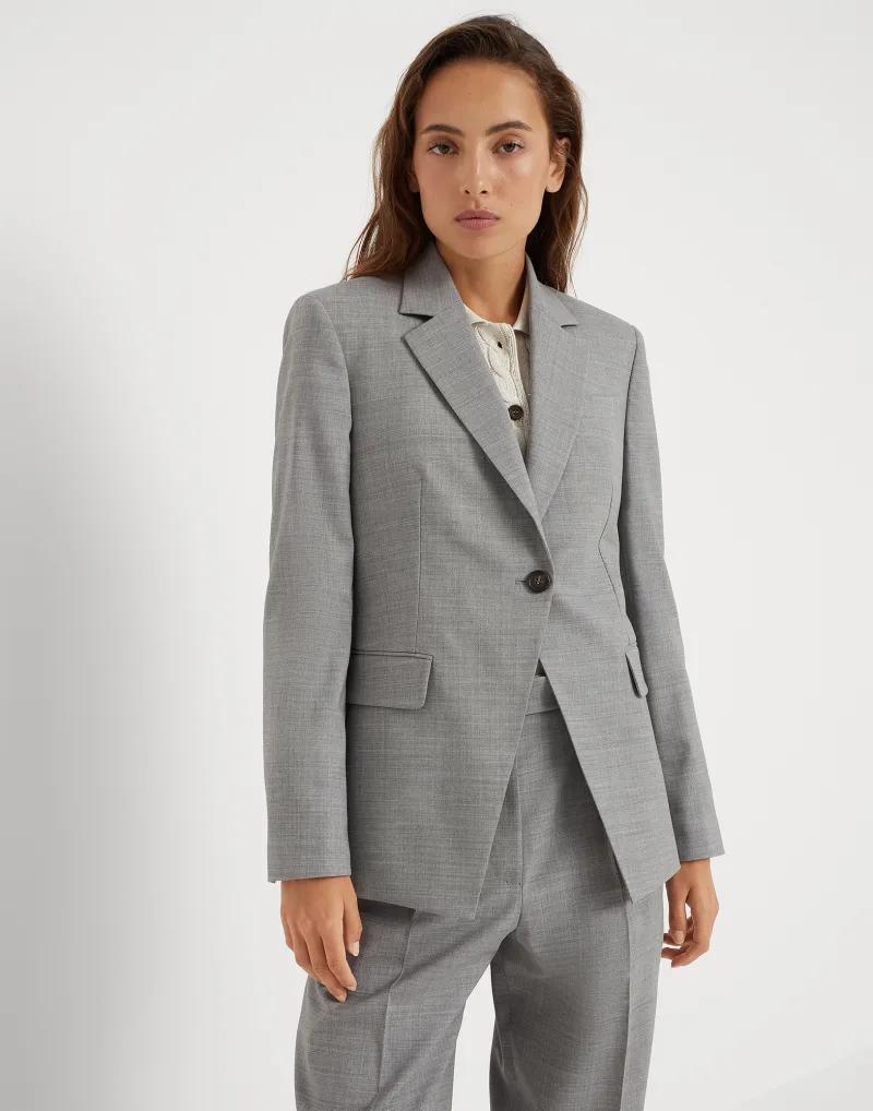 Brunello Cucinelli Bicolor Wool Blazer