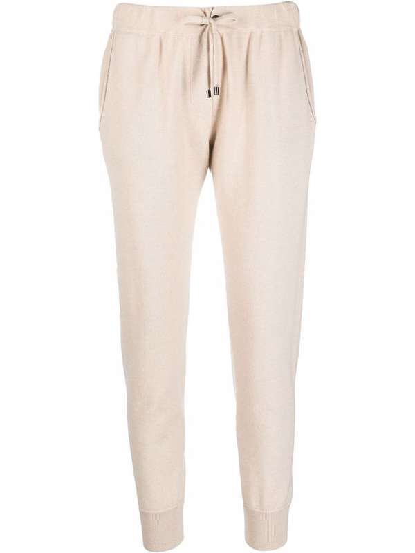 Brunello Cucinelli Beige Cashmere Joggers (Workout Pants)