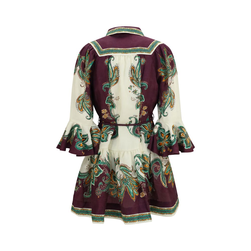 Alemais Multicolor Linen Casual Dress