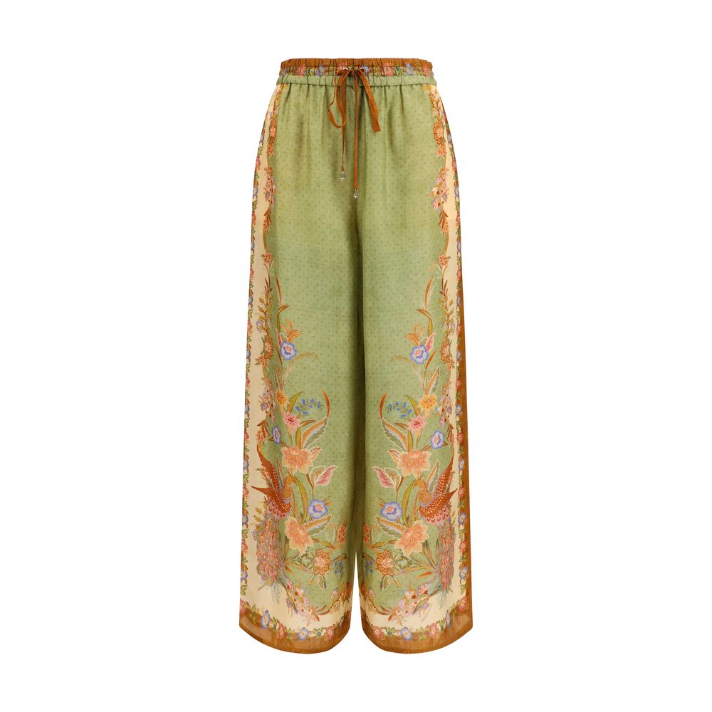 Zimmermann Multicolor Silk Casual Pants