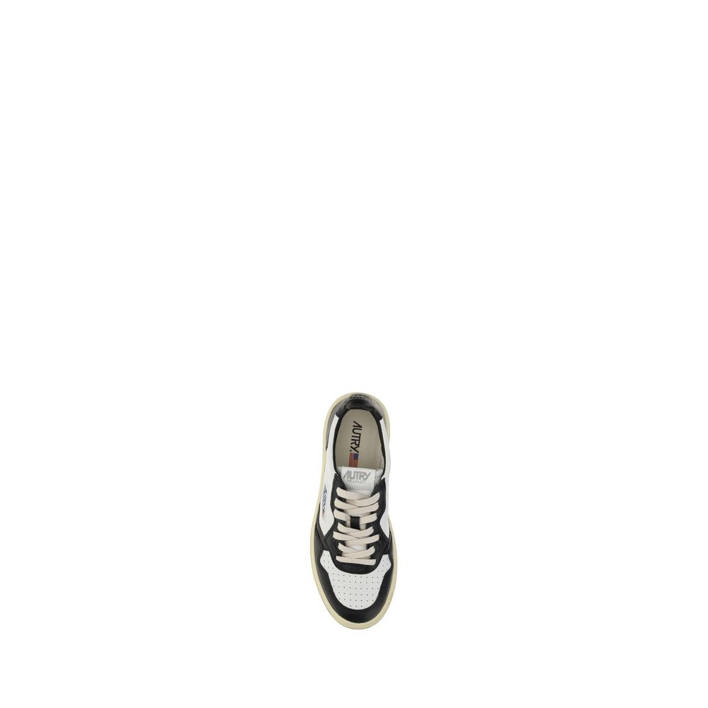 Autry White Calf Leather Bos Taurus Athletic Sneakers