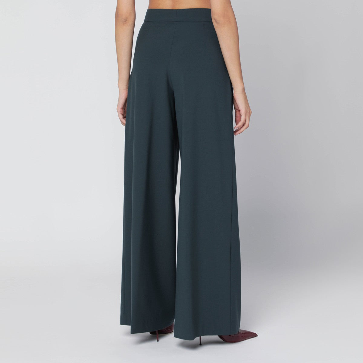 Dries Van Noten Dries Van Noten Straight pants with dark green pleats