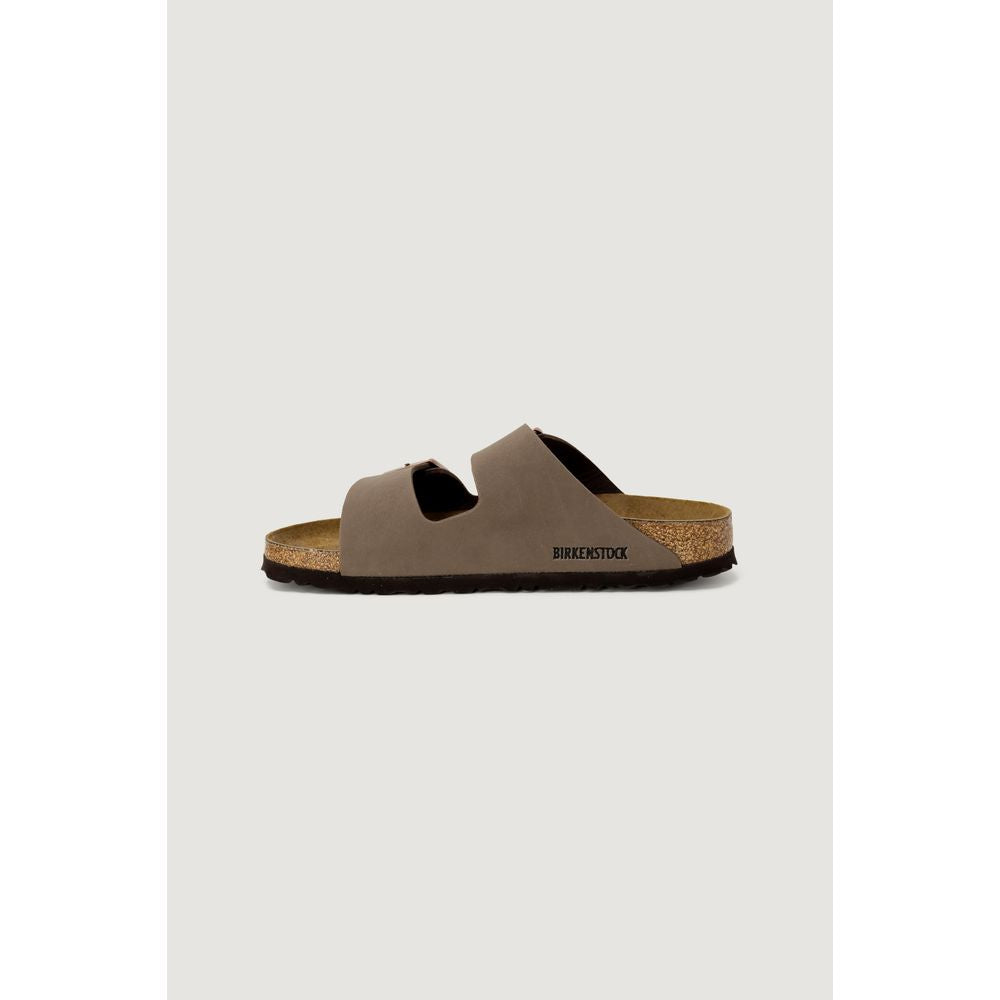Birkenstock Brown Leather Flat Sandals