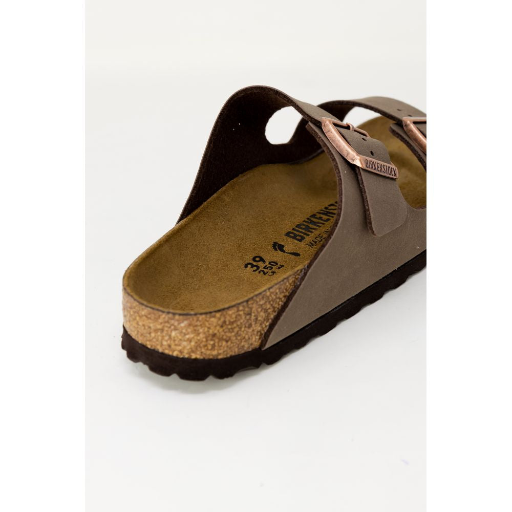 Birkenstock Brown Leather Flat Sandals