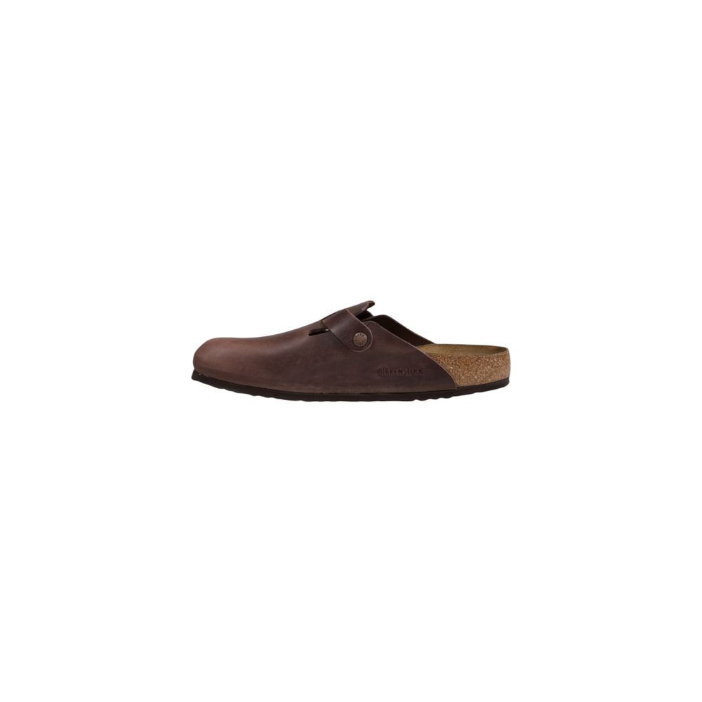 Birkenstock Brown Leather Flat Sandals