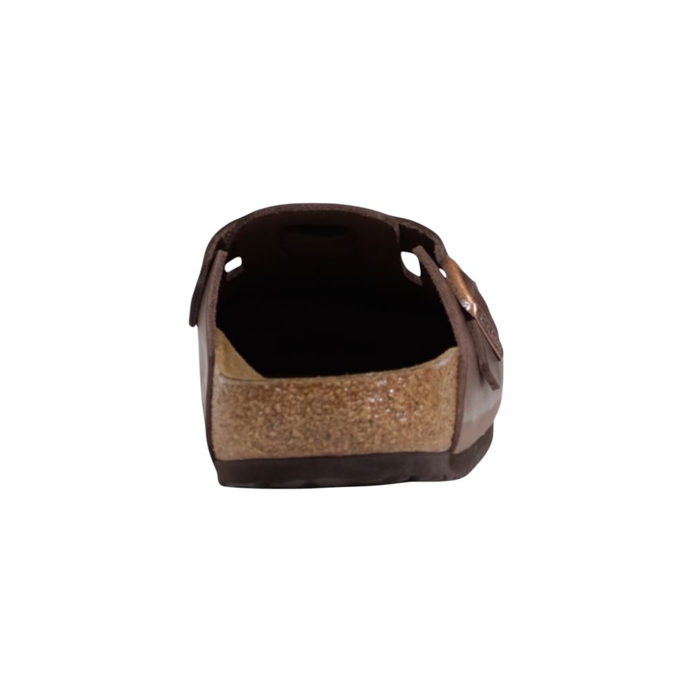 Birkenstock Brown Leather Flat Sandals
