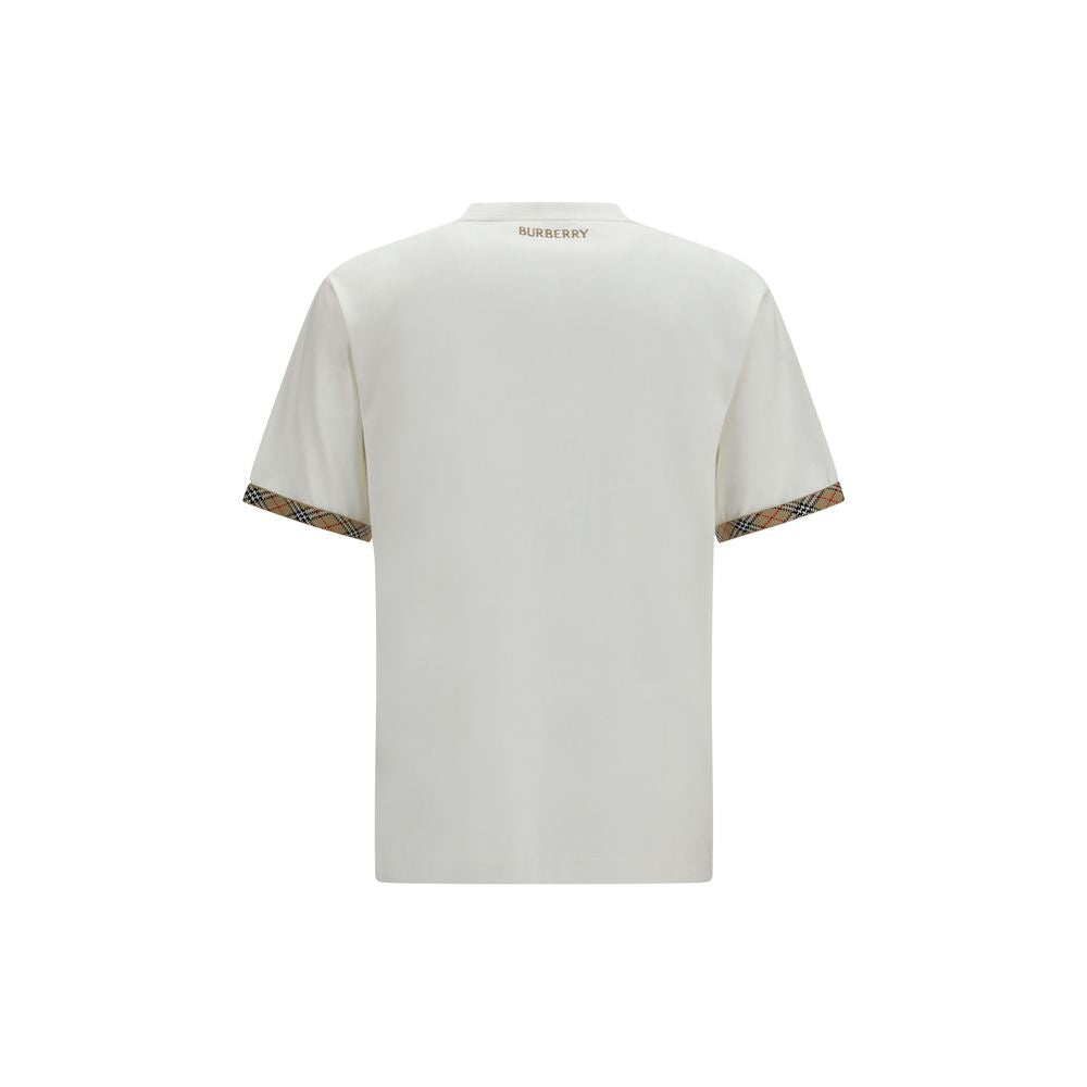 Burberry White Cotton T-Shirt