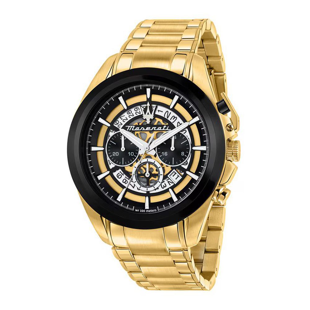 Maserati Gold Stainless Steel Dress Watch