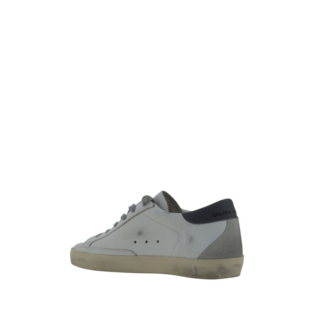 Golden Goose White Goatskin Low Top Sneakers