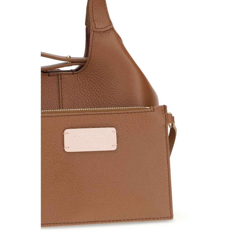 Coccinelle Brown Calf Leather Bos Taurus Shoulder Bag
