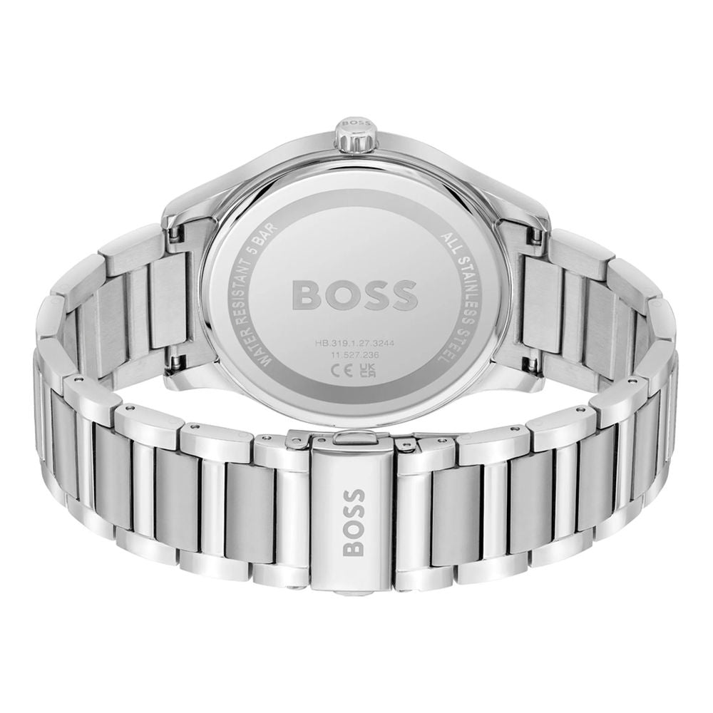Hugo Boss Gray Stainless Steel Dress Watch