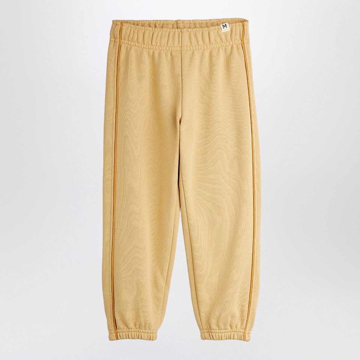 Mini Rodini Mini Rodini Beige plain piping sweatpants