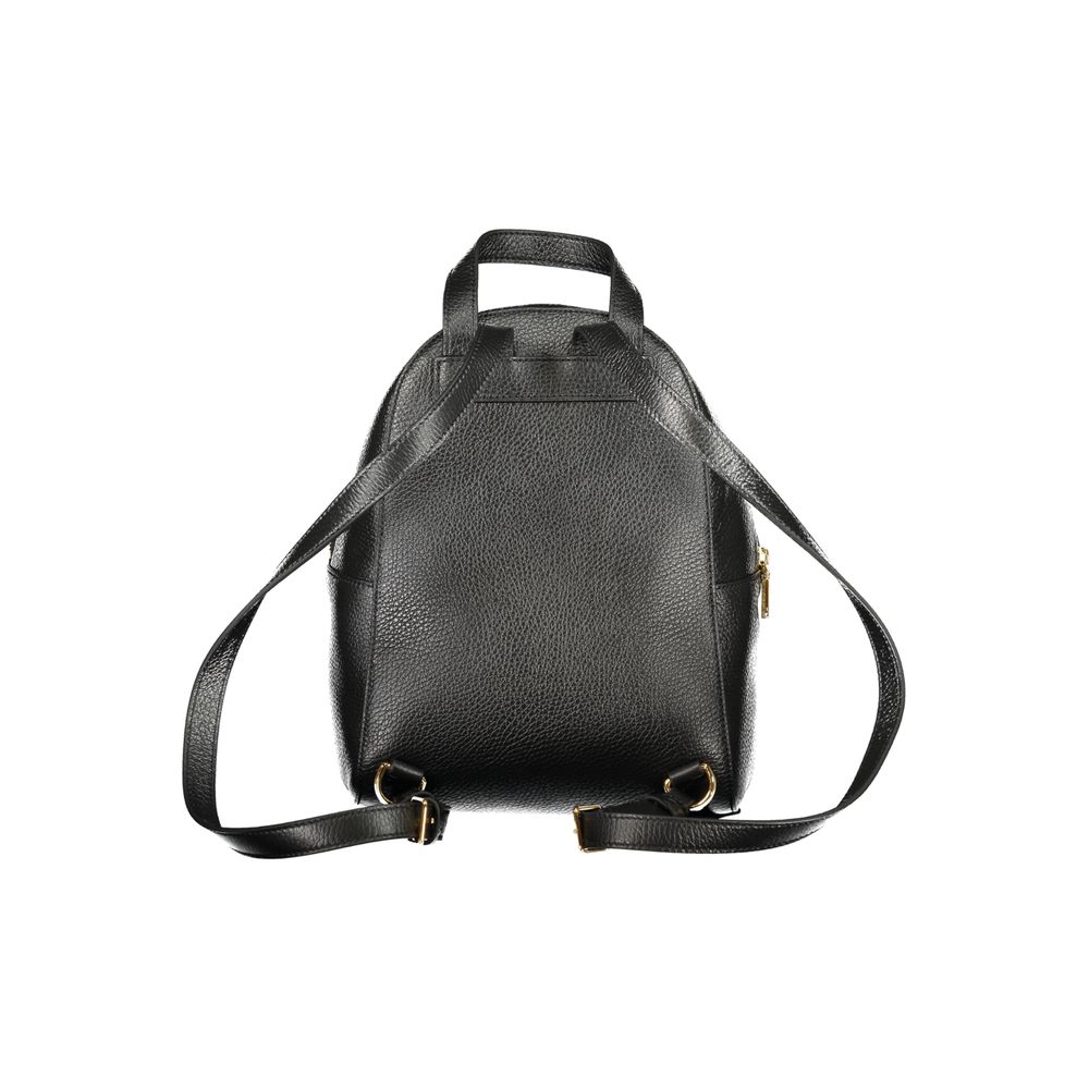 Coccinelle Black Leather Women Backpack