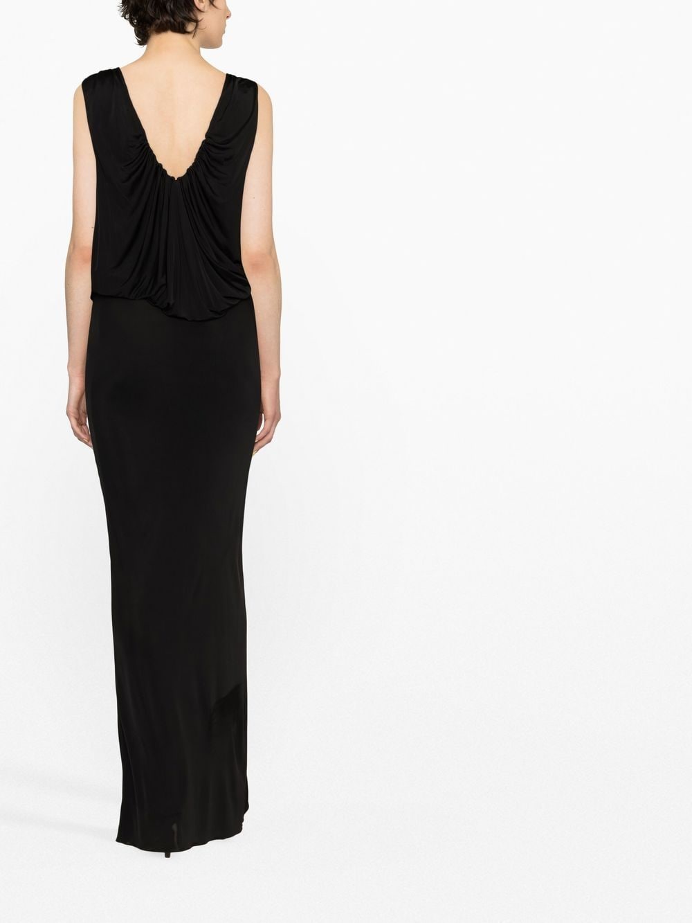 Saint Laurent Saint Laurent draped sleeveless jersey dress