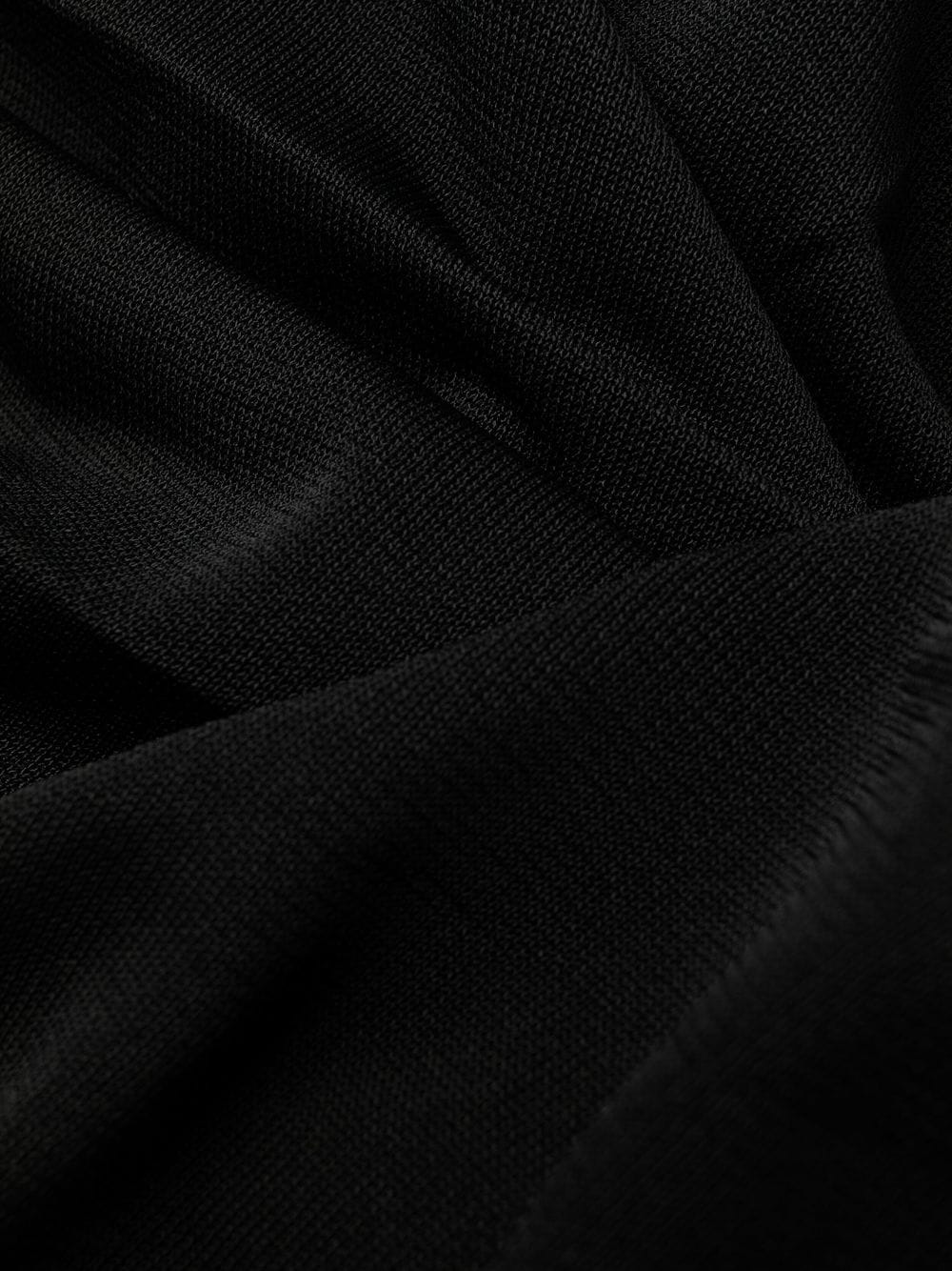 Saint Laurent Saint Laurent semi-sheer one-sleeve long dress