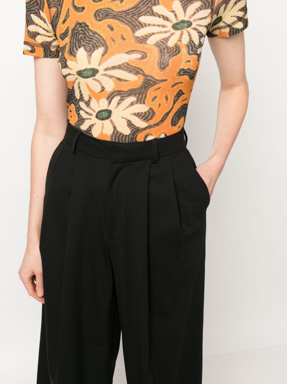 بنطلون AZ FACTORY WITH LUTZ HUELLE أسود من AZ Factory With LUTZ HUELLE