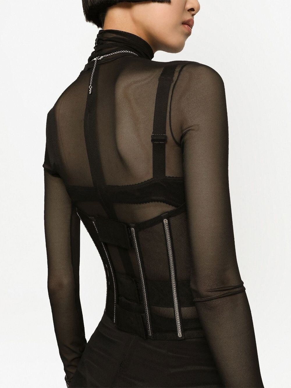 Dolce & Gabbana Dolce & Gabbana Tulle corset belt with boning