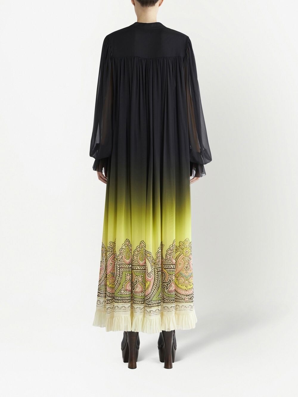 Etro Etro Silk dress with paisley print and gradient effect