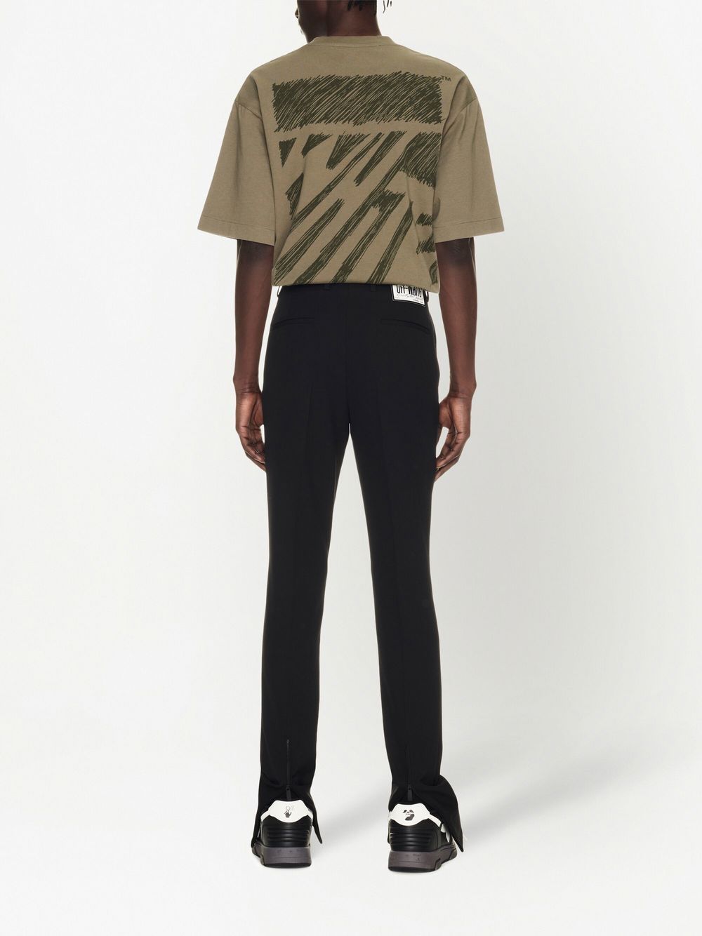 Off White Off White Wool skinny trousers