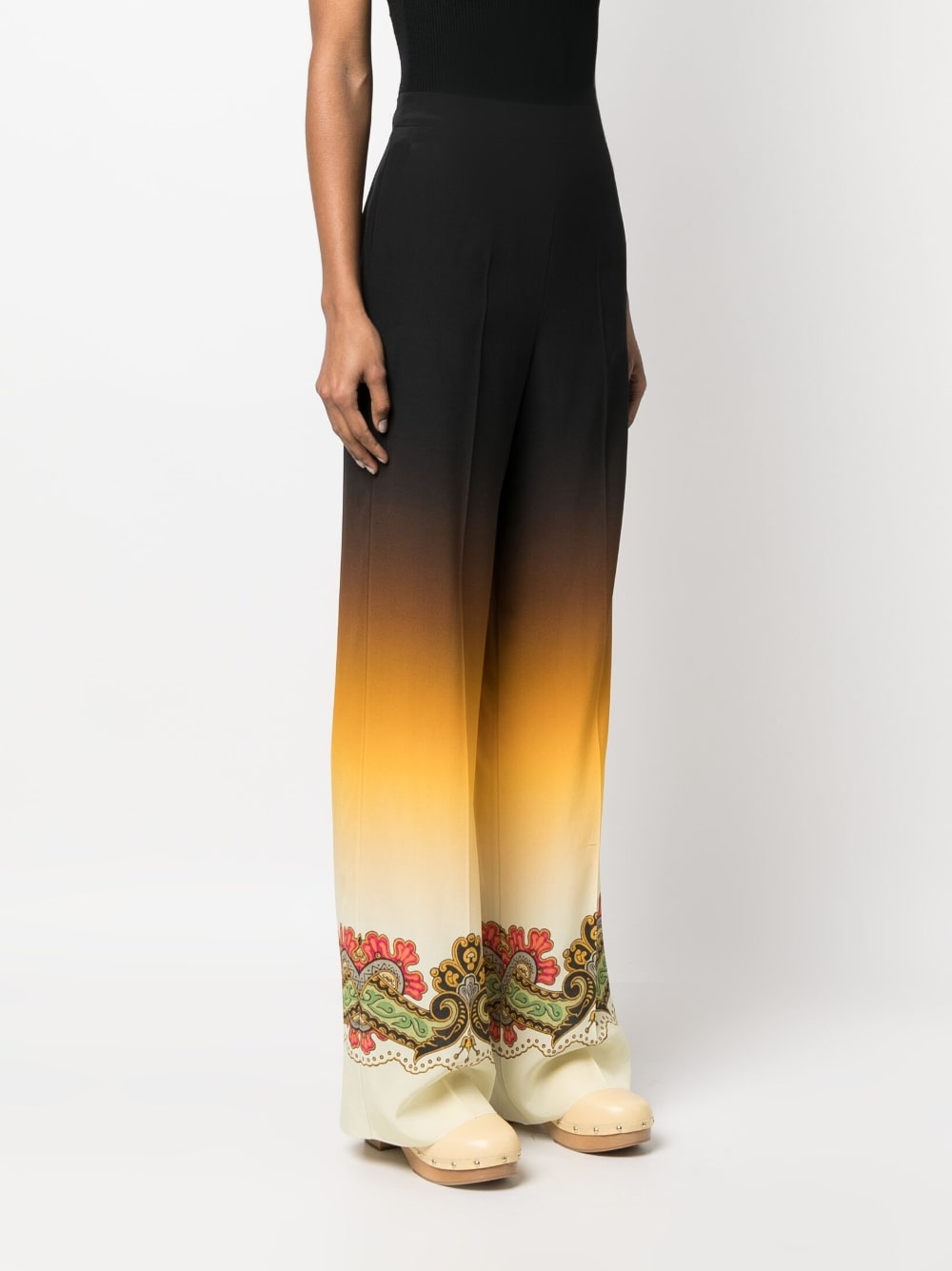 Etro Etro Graphic-print straight-leg trousers