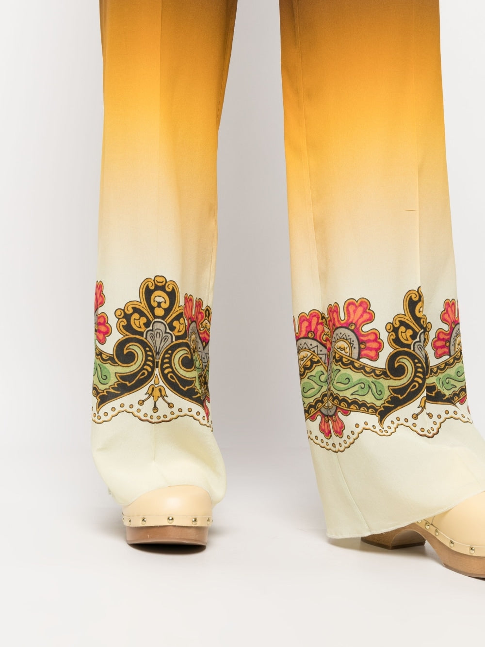 Etro Etro Graphic-print straight-leg trousers