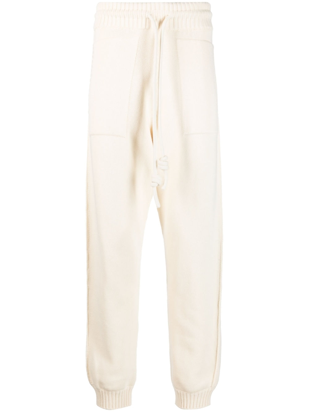 Off White Off White Diag-stripe knitted track pants