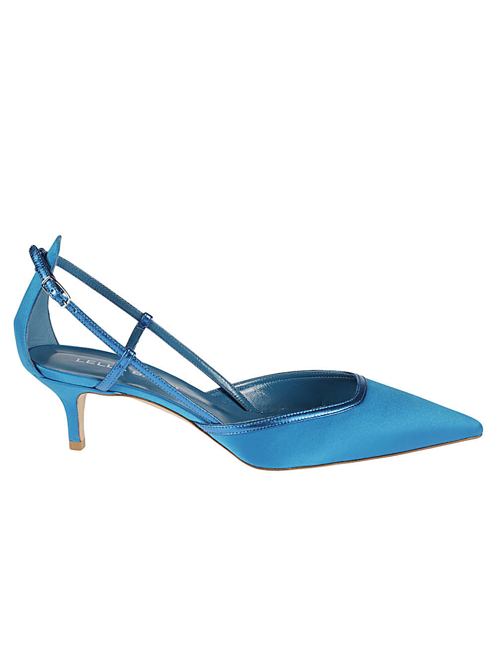 Lella Baldi Blue Leather Pumps