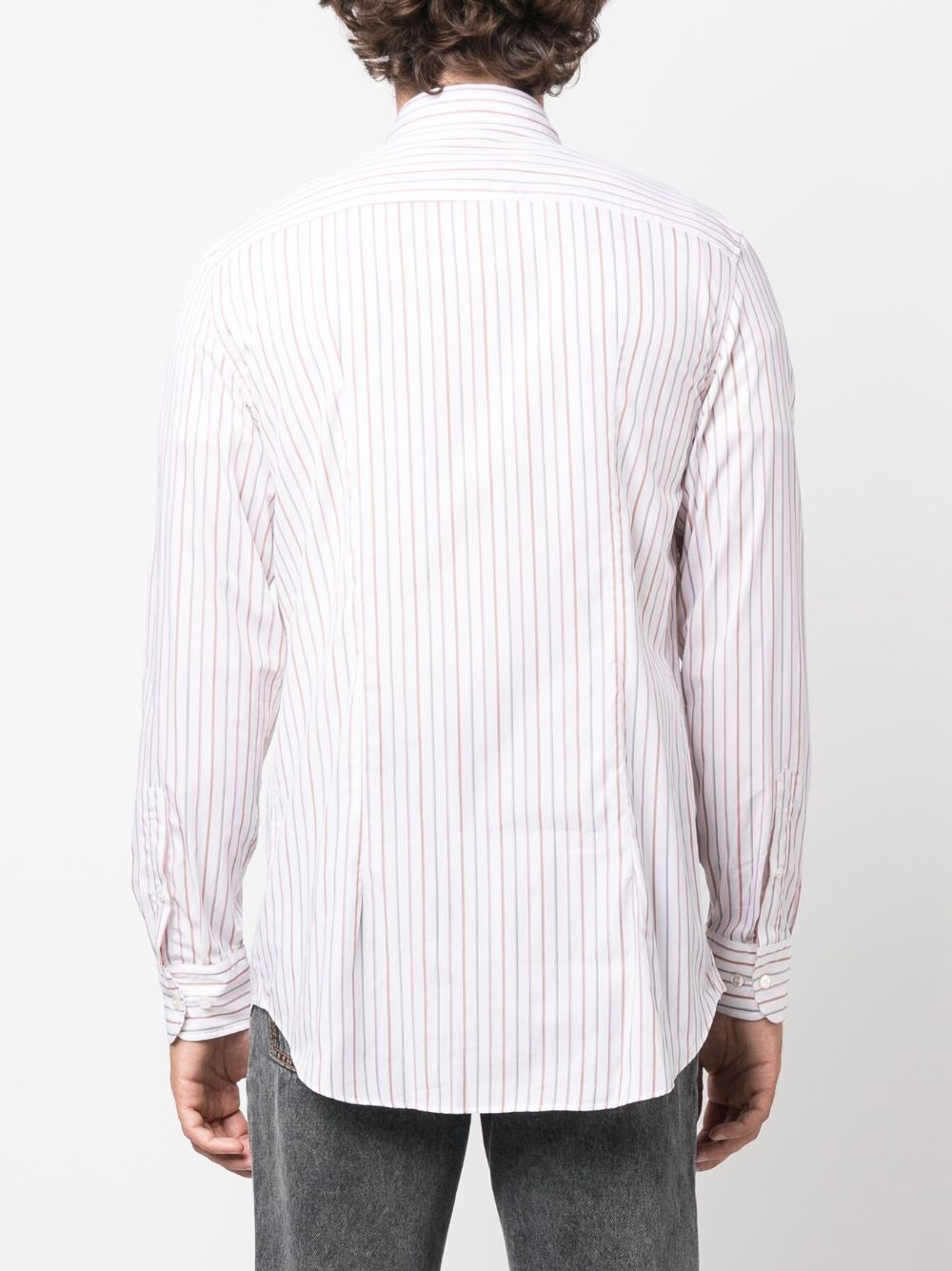 Etro Etro Striped shirt with embroidery