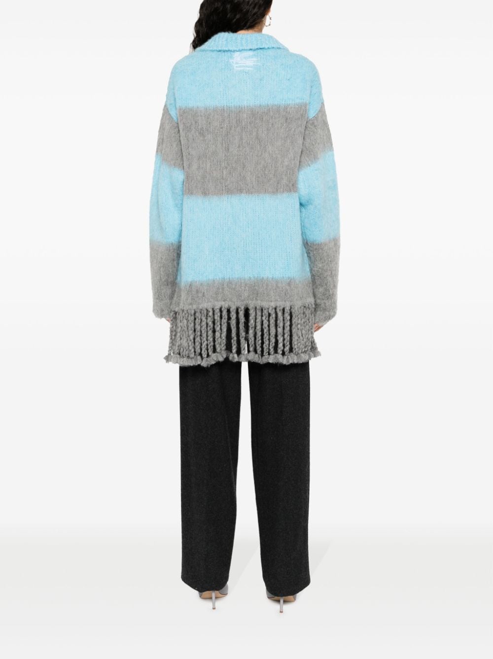 Etro Etro Fringed-edge sweater minidress