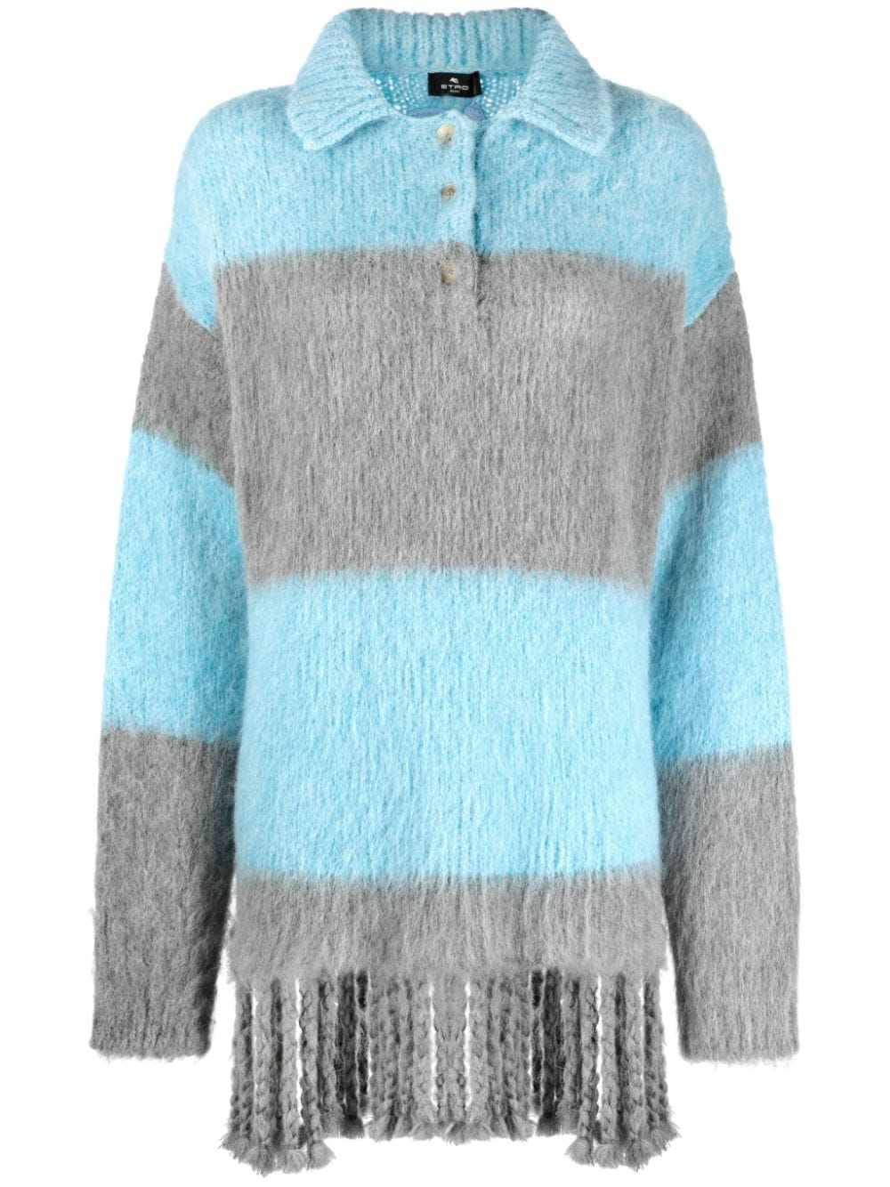 Etro Etro Fringed-edge sweater minidress