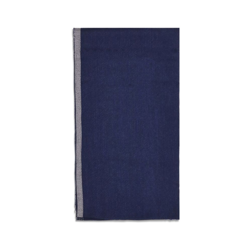 Brunello Cucinelli Blue Cashmere Scarf