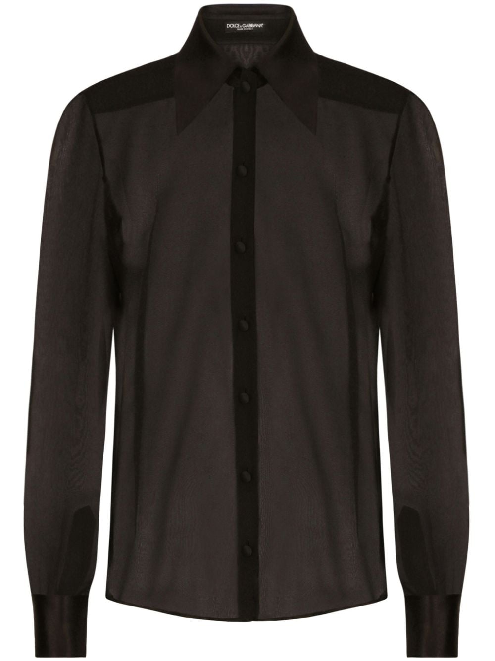 Dolce & Gabbana Dolce & Gabbana Silk chiffon shirt with satin details