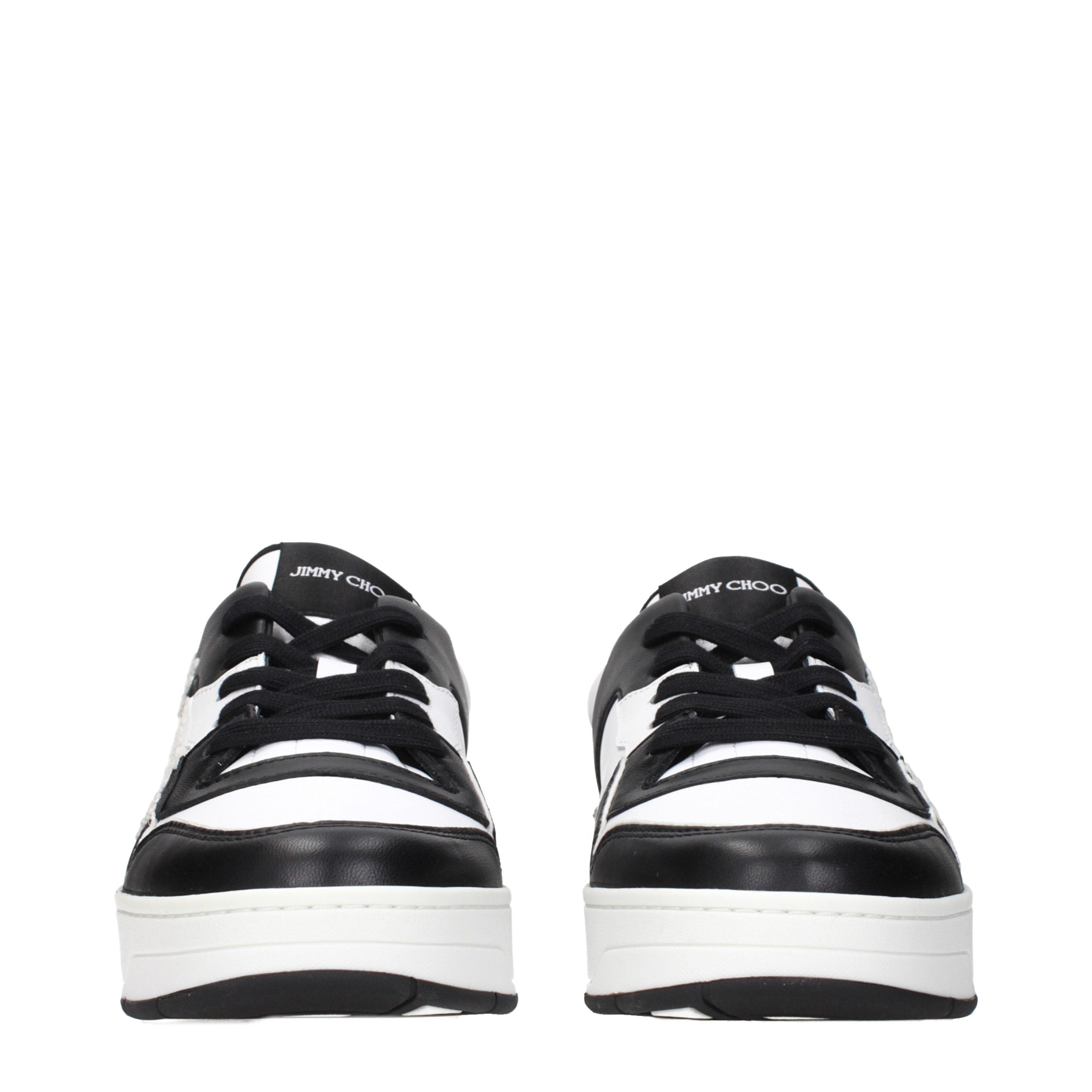 Jimmy Choo Black Leather Sneakers