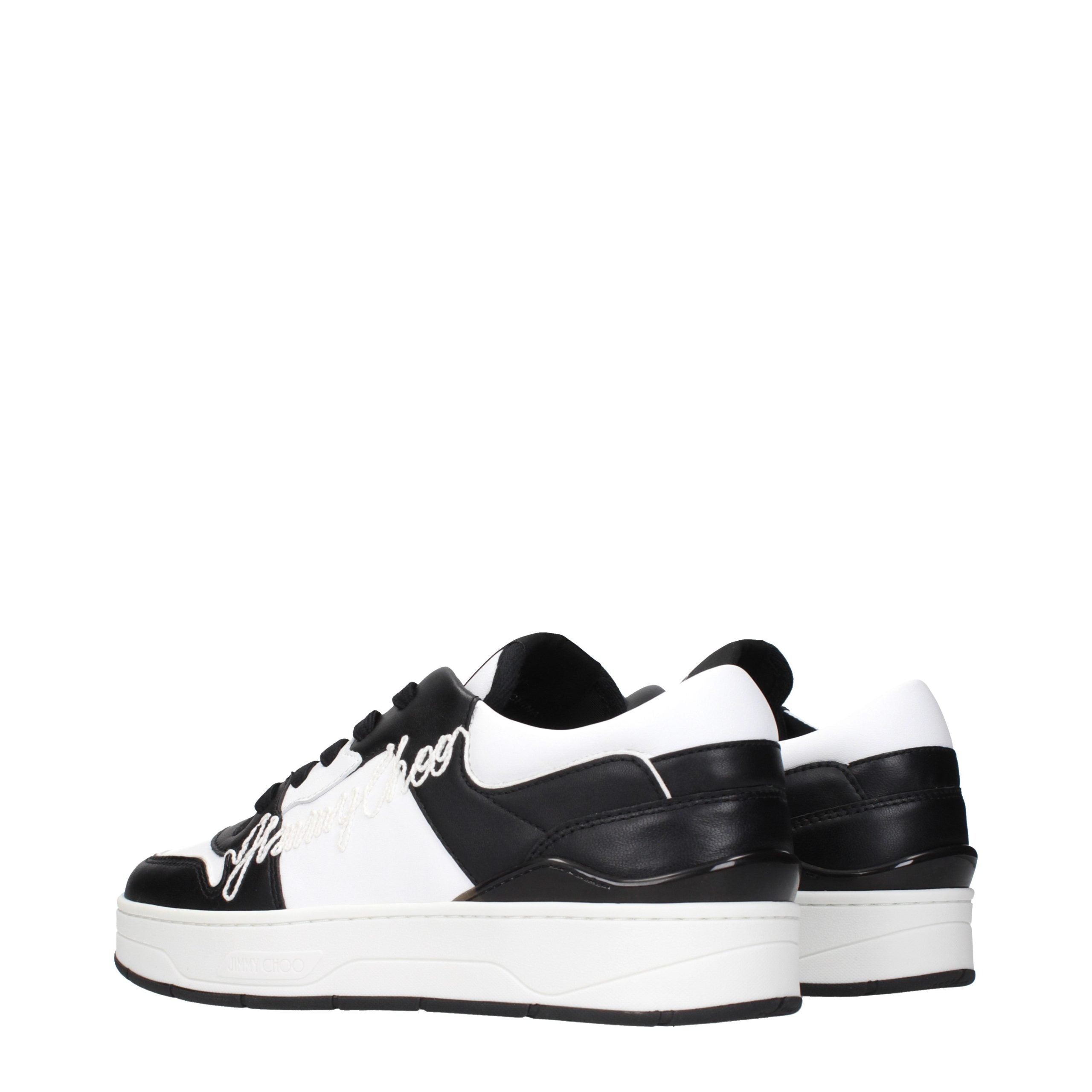 Jimmy Choo Black Leather Sneakers