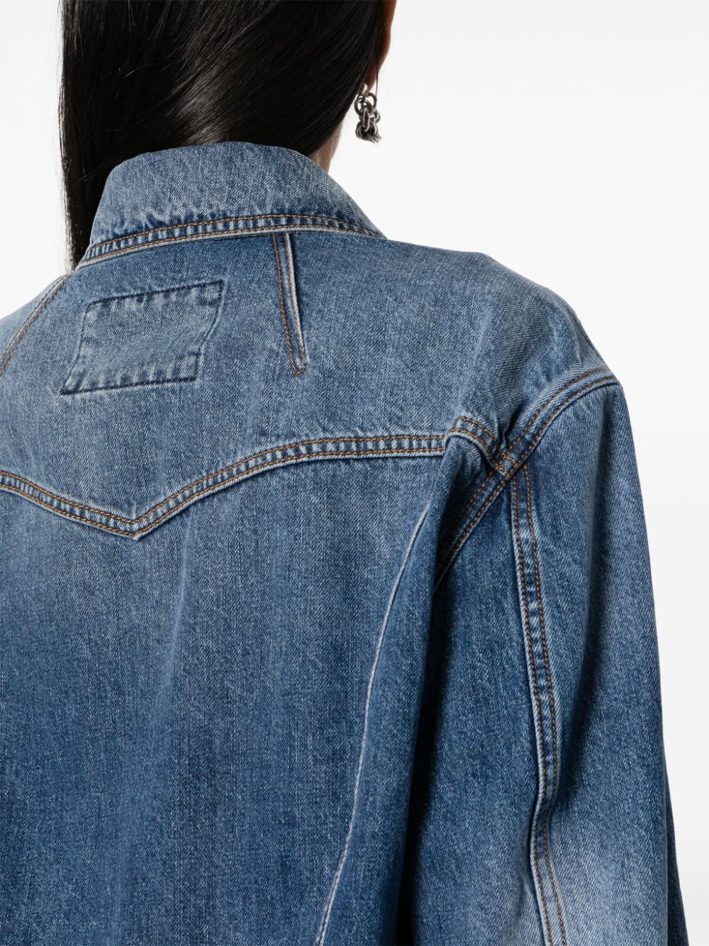Alexander Mcqueen Alexander McQueen Cropped denim jacket