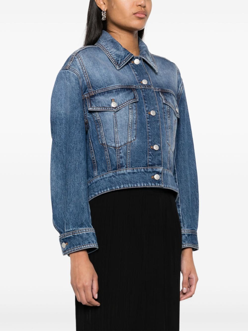 Alexander Mcqueen Alexander McQueen Cropped denim jacket