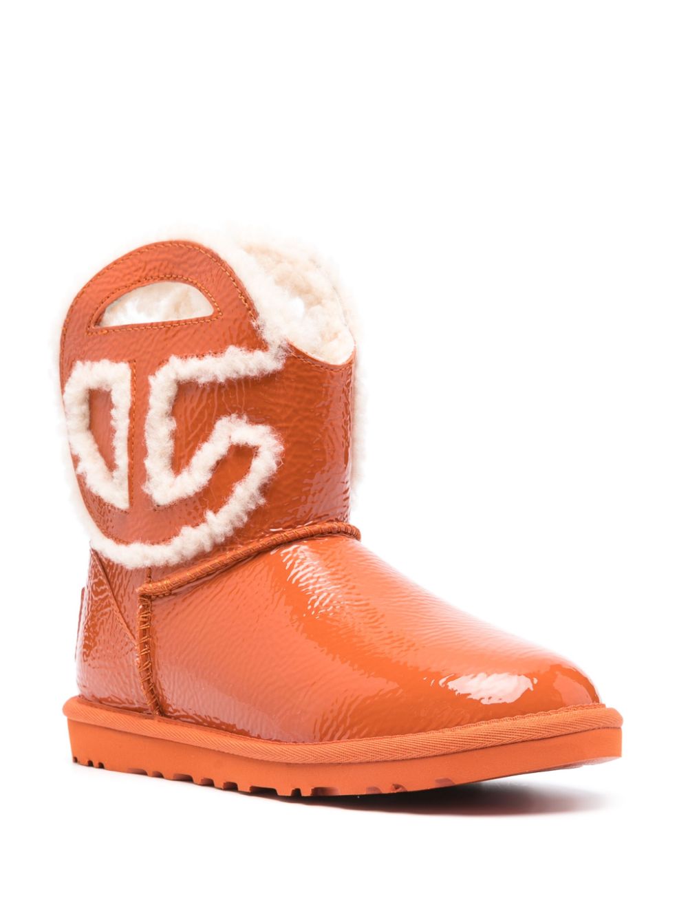 UGG X Telfar Logo Mini Crinkle Boots