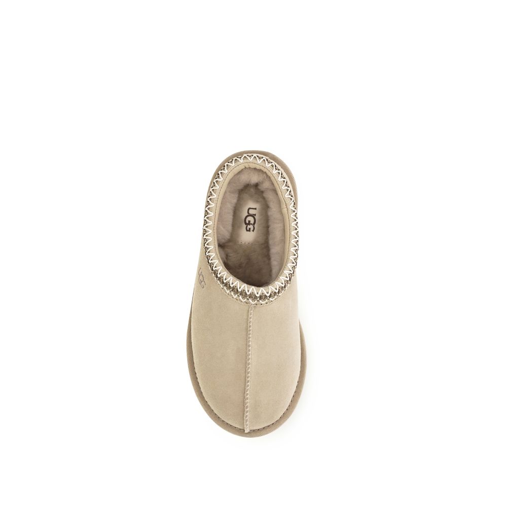 UGG Beige Leather Mules