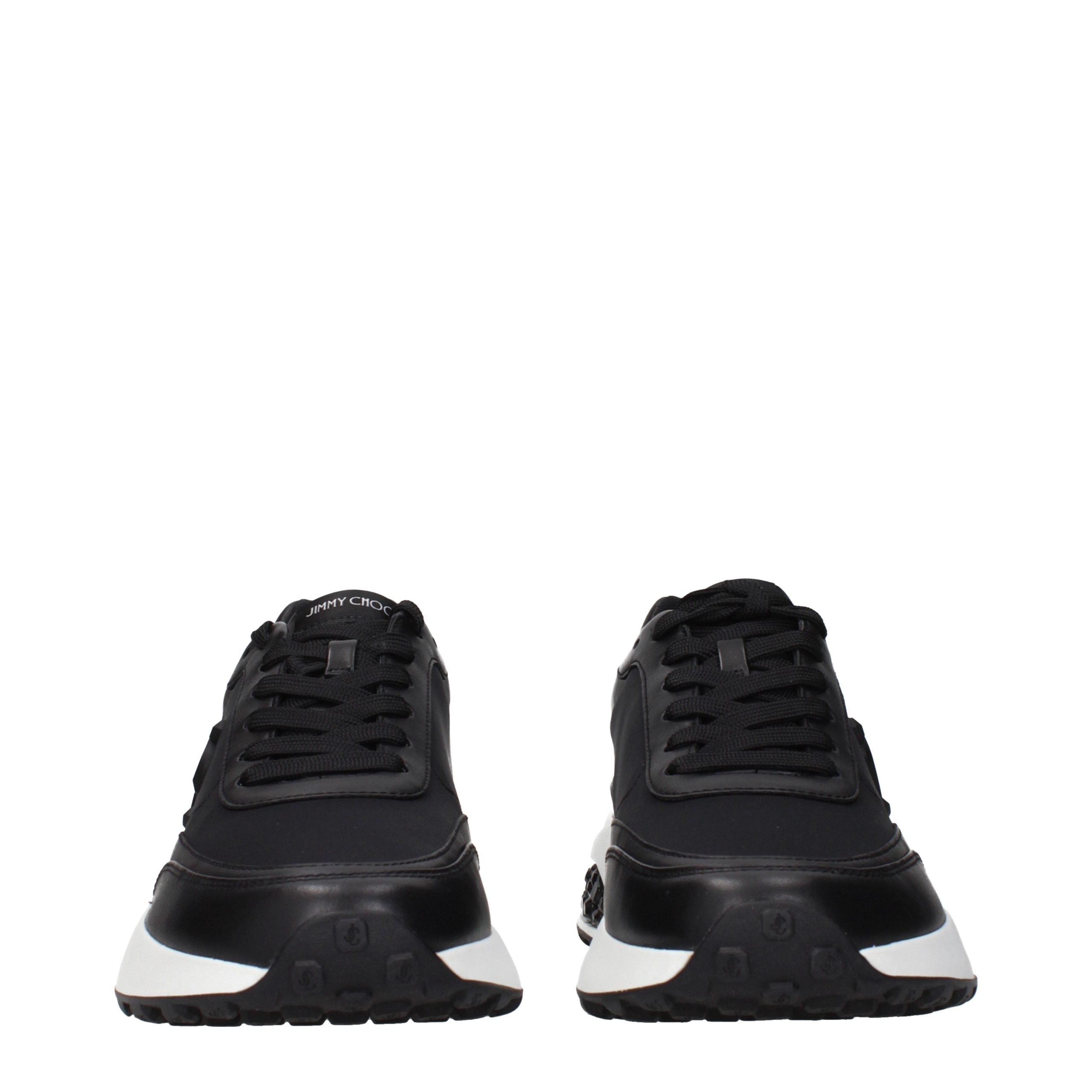 Jimmy Choo Black Fabric Athletic Sneakers