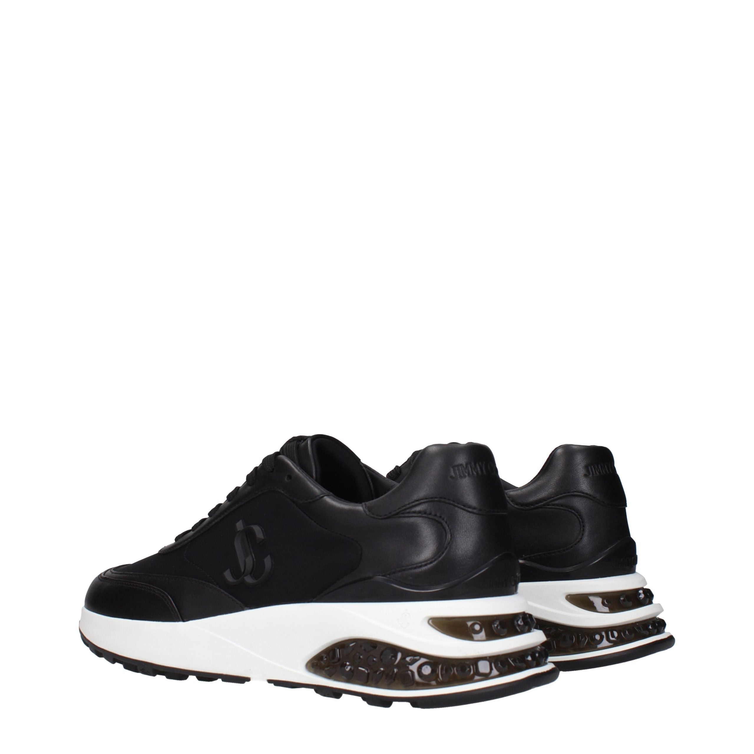 Jimmy Choo Black Fabric Athletic Sneakers
