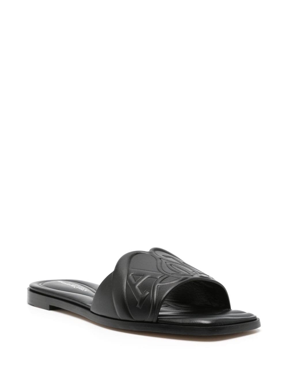 Alexander Mcqueen Alexander McQueen logo-embossed leather sandals