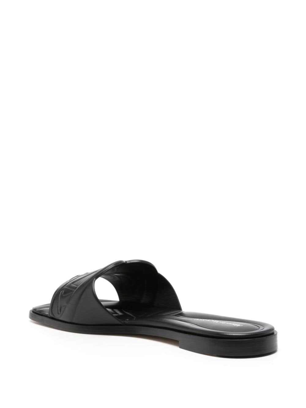 Alexander Mcqueen Alexander McQueen logo-embossed leather sandals