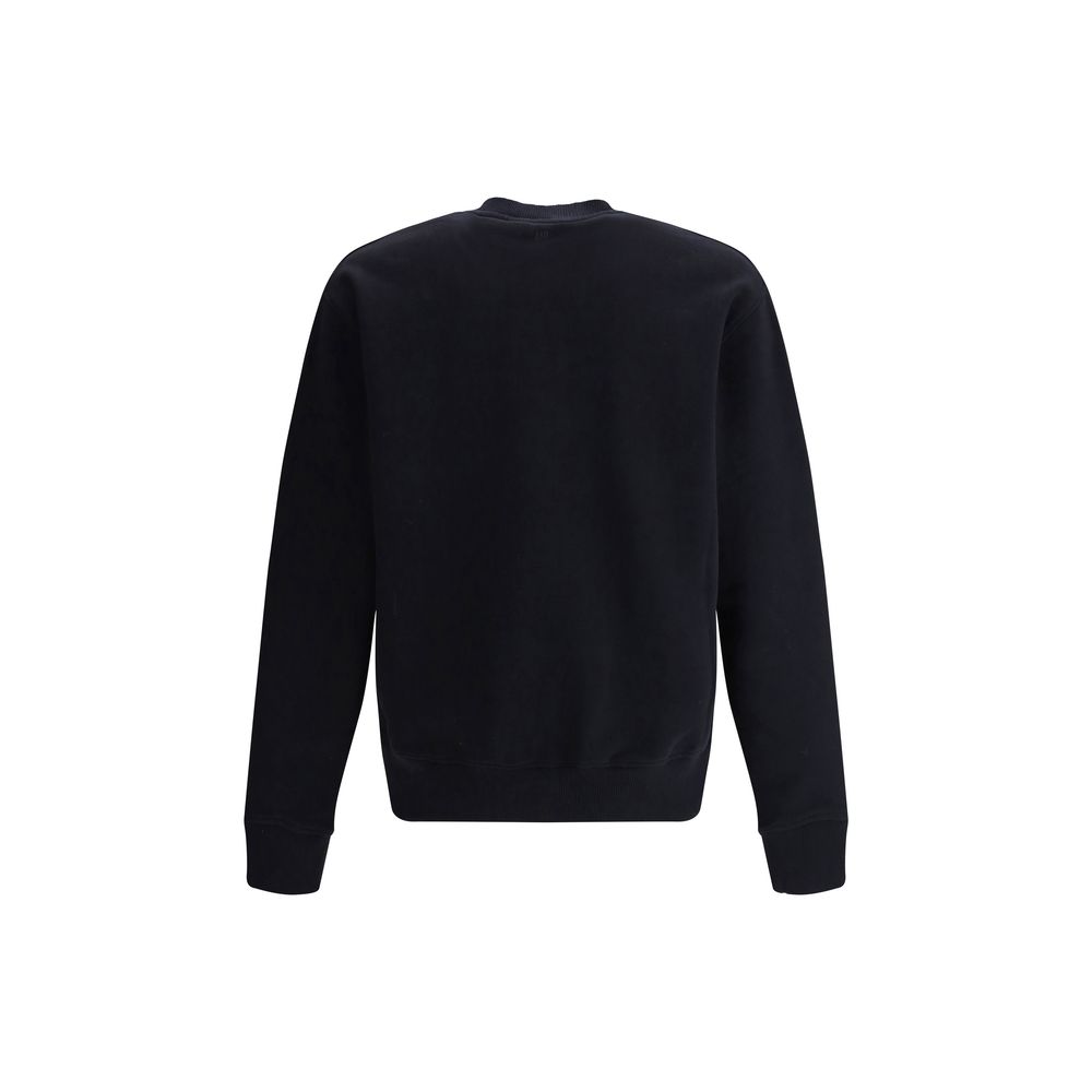 Ami Paris Black Cotton Sweatshirt