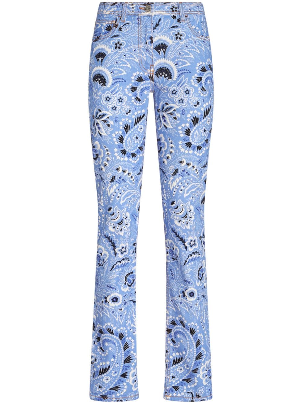 Etro Etro Bandana-print skinny jeans
