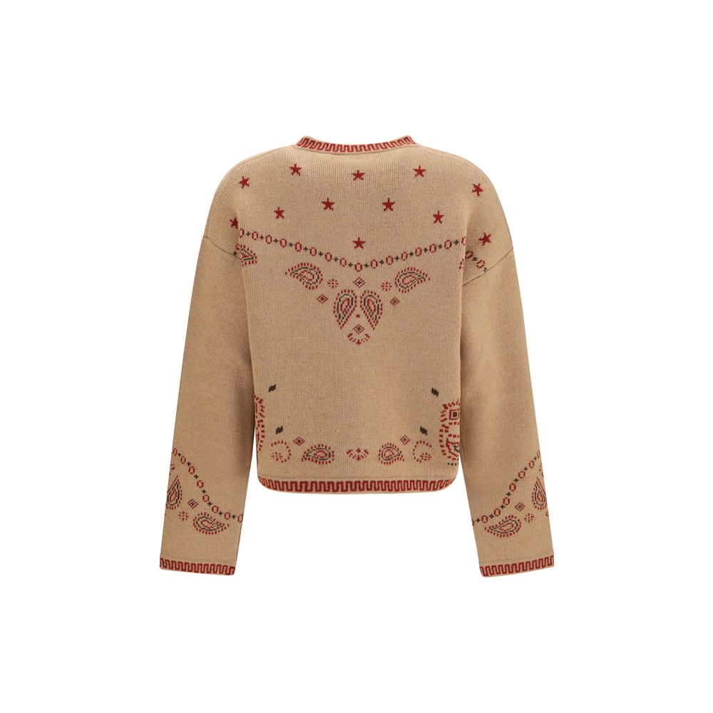 Alanui Brown Wool Oves Aries Full-Length Jacket